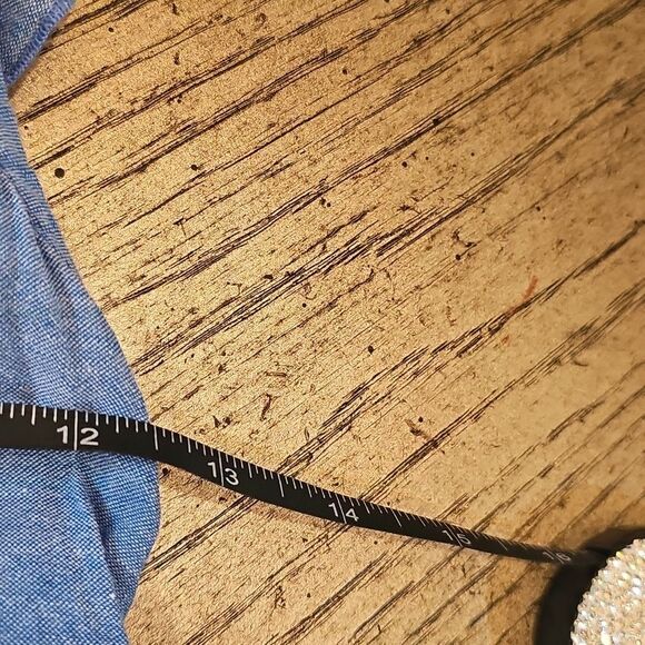 Blue Ruffle Dress Size 8 - Picture 4 of 10